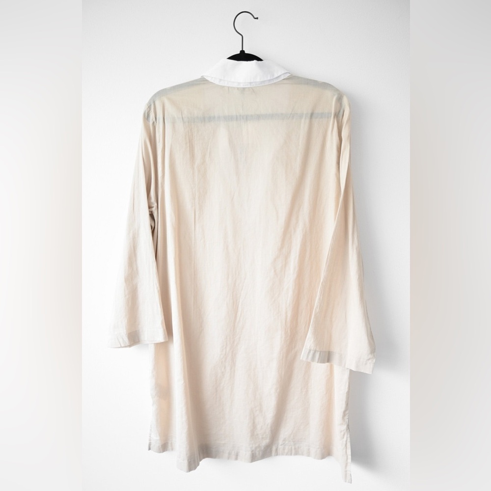 J. Crew Cream Tunic with White Collar - Picture 4 of 4